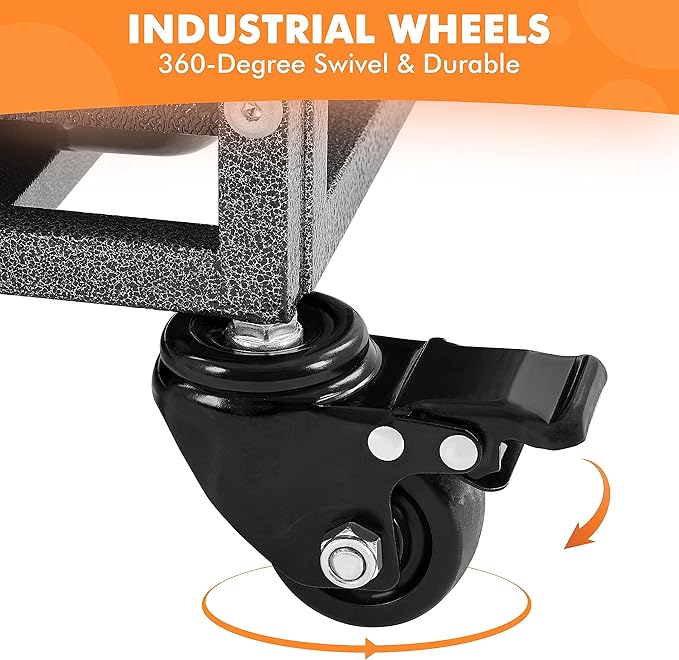 Yaheetech 42'' Stackable Dog Crate w/Divider Heavy Duty Dog Cage with Open Top/2 Removable Trays Rolling Pet Cage for Small/Medium Dogs 2 pcs