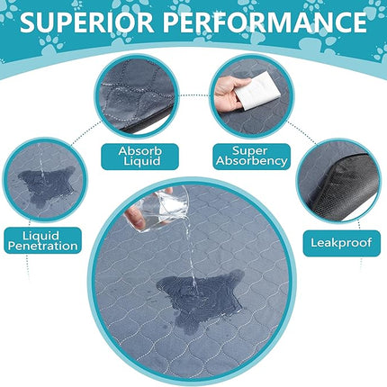 Washable Guinea Pig Cage Liner, 24 x 47 (3 Pack), Waterproof Reusable & Anti Slip Guinea Pig Bedding Fast and Super Absorbent Pee Pad for Small Animals, for Midwest Cage Area