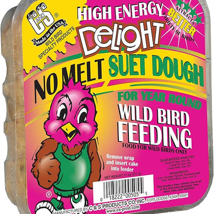 C&S High Energy Delight No Melt Suet Dough 11 Ounces,(Pack of 12)