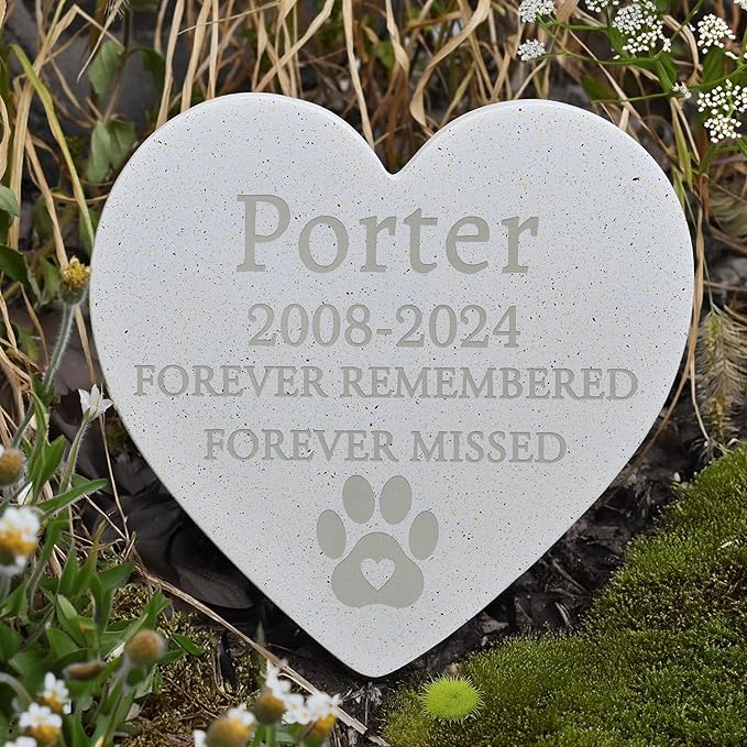 Personalized Pet Stone | Pet Memorial Stone | Dog Memorial Stone | Pet Memorial Gift | Pet Loss Gift | Pet Memorial | Dog Memorial | Cat Memorial | Loss of a Dog - Forever Remembered