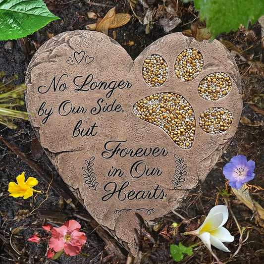 Dog Memorial Gifts for Loss of Dog Sympathy Gift - Rainbow Bridge Dog Memorial Stone for Remembrance Dog Passing Away Sympathy Gifts - Thoughtful Pet Loss Gifts - Brown