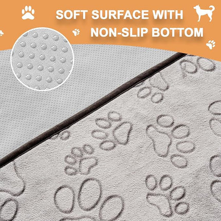 Qeils Reusable Puppy Pads, 2 Pack Washable Pee Pads for Dogs, Specifically Designed for 6 Panels for Dog Playpen Waterproof Non Slip Wee Wee pad, Absorbent & Leakproof Mats for Kennel, Floor 55"x 62"