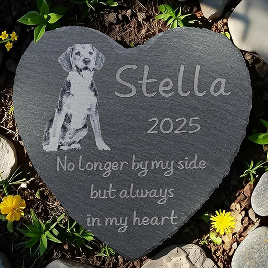 Pet Memorial Stone, Dog Memorial Stone, Dog Memorial Gifts for Loss of Dog, Pet Memorial Gifts, Loss of Pet Sympathy Gift, in Loving Memory Pet - Alwrays in My Heart - Heart Shaped