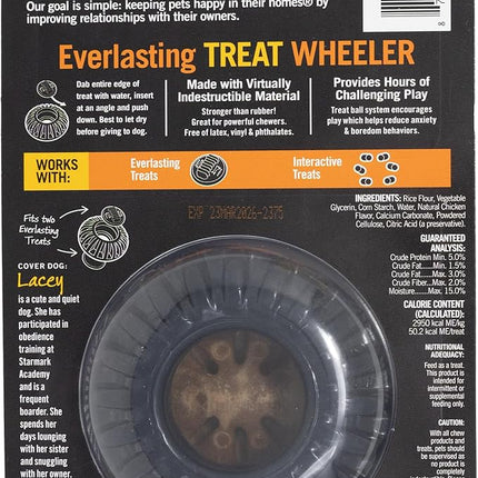 Starmark Everlasting Treat Wheeler Dog Toy Small