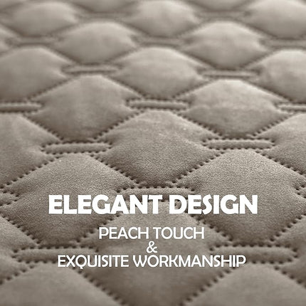 gogobunny 100% Double Sided Waterproof Dog Blanket Soft Pet Bed Cover Reversible Protect Furniture Couch Sofa Car for Puppy Cat Kids (Dark Stone/Light Stone, 30x80 Inch (Pack of 1))