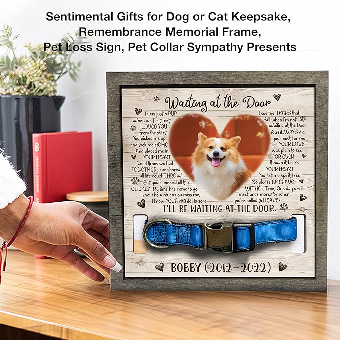 Personalized Pet Memorial Gifts Dog Memory Gifts Dog Memorial Frame Dog Died Sympathy Gift Dog Memorial Plaques Personalized For Pet That Passed Cat Picture Frame Best