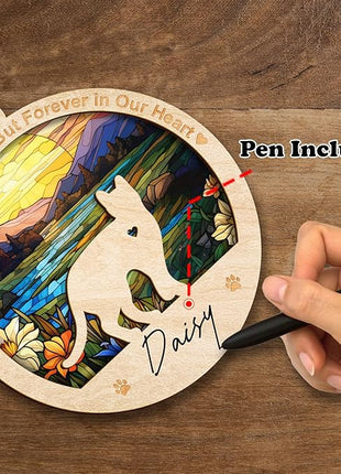 Cat Memorial Ornaments, Christmas Xmas Tree Ornament Window Hanging Car Sympathy Gift for Loss of Pet Bereavement Keepsake Remembrance Gifts for Cat Lovers Holiday Decoration PO235