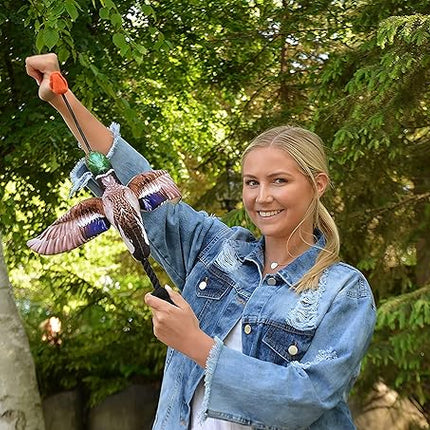 Spunky Pup Fly & Fetch Plush Dog Toy - Duck