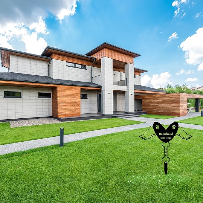 Custom Pet Name Memorial Grave Stake Marker, Custom Pet Garden Metal Stake, Pet Memorial Metal Sign, Personalized Pet Memorial Stake, Outdoor Pet Garden Decor