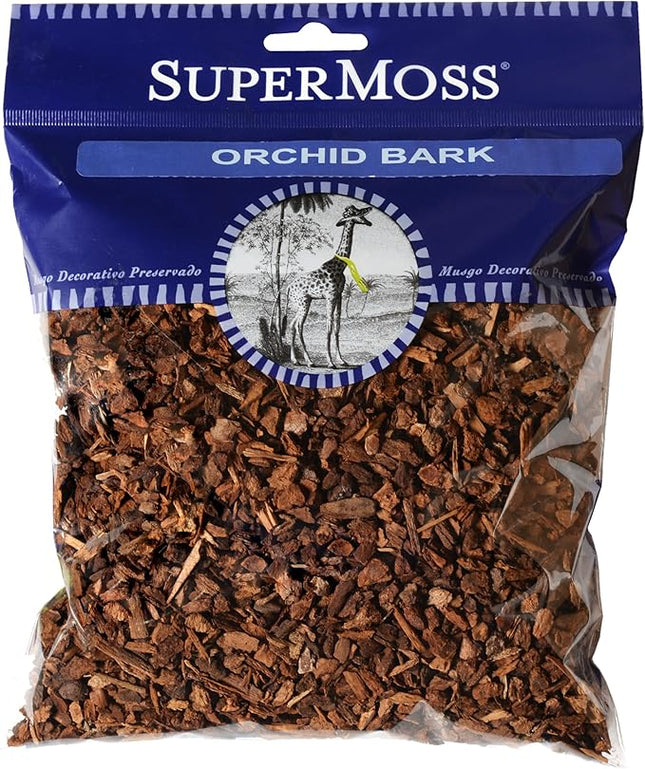 SuperMoss (23108) Orchid Potting Bark, 100% Natural Douglas Fir Bark, 1/4", 80.75 Cu. in.