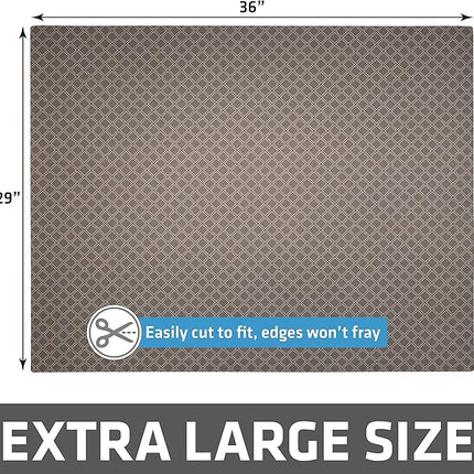 Drymate XL Original Cat Litter Mat, Contains Mess from Box, Protects Floors, Urine-Proof, Machine Washable, Soft on Kitty Paws, Absorbent, Waterproof (USA Made, Recycled Content) (29”x36”)(Taupe)