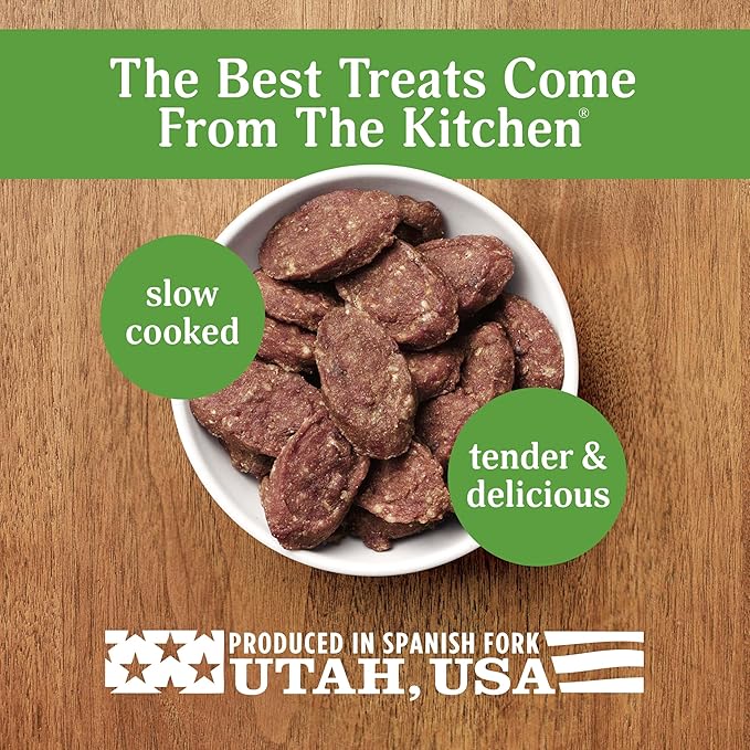 Milo's Kitchen Homestyle Dog Treats, Beef Sausage Slices, 10 Ounce, High Protein, No Artificial Flavors