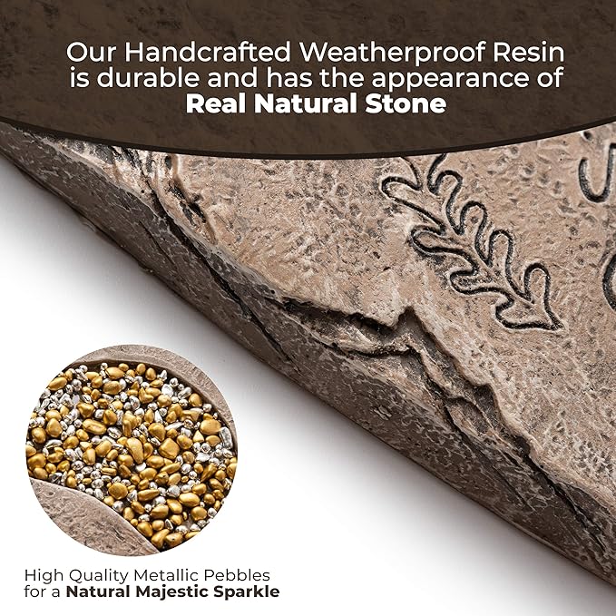 Dog Memorial Gifts for Loss of Dog Sympathy Gift - Rainbow Bridge Dog Memorial Stone for Remembrance Dog Passing Away Sympathy Gifts - Thoughtful Pet Loss Gifts - Brown