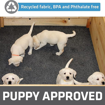 Drymate Jumbo Whelping Box Liner Mat, Machine Washable, Super Absorbent, Waterproof, Quick Dry, Slip-Resistant, Reusable Dog Puppy Pee Pads for Training, Housebreaking, Incontinence (USA Made)(48x100)
