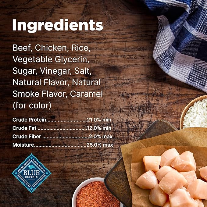 Blue Buffalo Nudges Jerky Cuts Dog Treats, Made in the USA with Natural Ingredients, Steak, 16-oz Bag