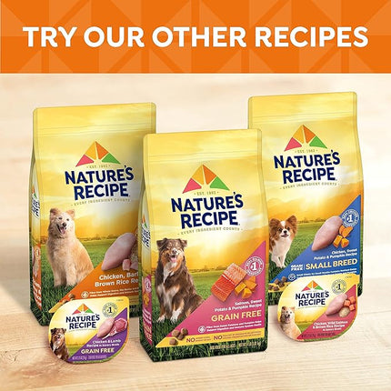 Nature's Recipe Grain Free Small Breed Dry Dog Food, Chicken, Sweet Potato & Pumpkin Recipe, 4 lb. Bag