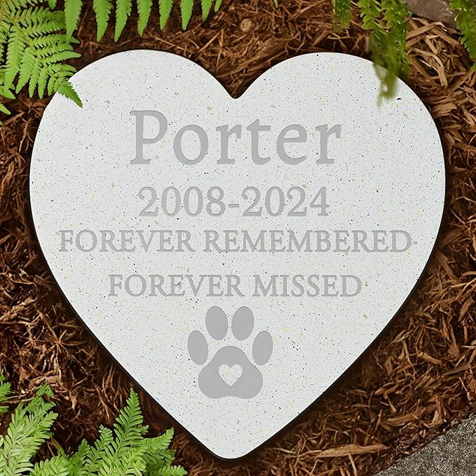 Personalized Pet Stone | Pet Memorial Stone | Dog Memorial Stone | Pet Memorial Gift | Pet Loss Gift | Pet Memorial | Dog Memorial | Cat Memorial | Loss of a Dog - Forever Remembered