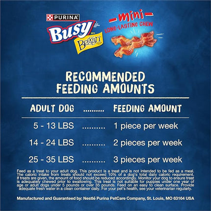 Purina Busy with Beggin’ Twist’d Mini Adult Dog Chew Bone Treats - 12 ct. Pouch