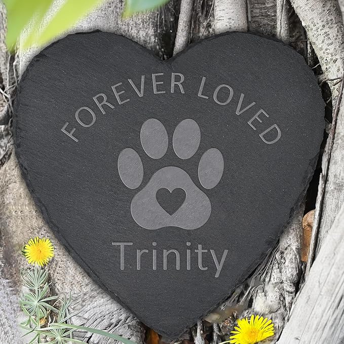 Pet Memorial Stone, Dog Memorial Stone, Dog Memorial Gifts for Loss of Dog, Pet Memorial Gifts, Pet Loss Sympathy Gift, Dog Bereavement Gifts, Dog Passing Away Gifts - Forever Loved