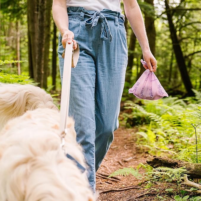 Dog Poop Bags Rolls Scented, Extra Strong & Leak-Proof for Dogs, Lavender Scented, Easy Tear Pet Waste Bags, Made from 65% Recycled Plastic, 16 Rolls (240 Count)