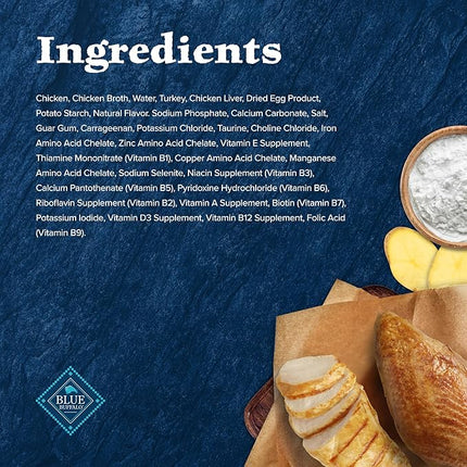 Blue Buffalo Wilderness Wild Delights Natural Wet Food for Cats, Flaked Chicken & Turkey in Tasty Gravy, 5.5-oz Cans, 24-Pack