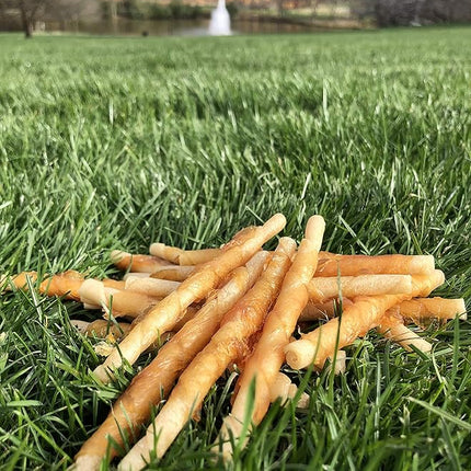 Rena's Recipe Chicken Twisty Sticks (8 oz) (Pack of 3) Rawhide Free Chicken Wrapped Soft Chews with Glucosamine for Joint Health