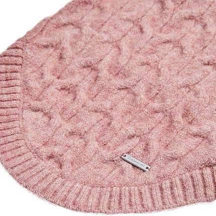 Blueberry Pet Classic Knit Dog Sweater, Pullover Crew-Neck Christmas Style in Pink, Back Length 14”, Cozy Winter Wear