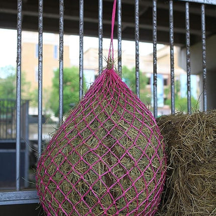 T TEKE Classic Slow hay Feeder hay nets, 40" Length with 2" Holes, Horse Supplies hay Bags for Horses, Goat Feed