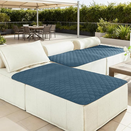 gogobunny 100% Double-Sided Waterproof Dog Bed Cover Pet Blanket Sofa Couch Furniture Protector for Puppy Large Dog Cat, Reversible (40x50 Inch (Pack of 1), Dark Blue/Light Blue)