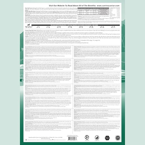 Canine Caviar - Open Sky: Duck & Teff Alkaline Dry Dog Food, Limited Ingredients, Gluten-Free, Based on Science & Research, Veterinary Alternative Diet (22 Pound Bag)