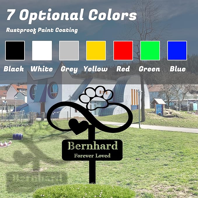 Custom Pet Name Memorial Grave Stake Marker, Custom Pet Garden Metal Stake, Pet Memorial Metal Sign, Personalized Pet Memorial Stake, Outdoor Pet Garden Decor