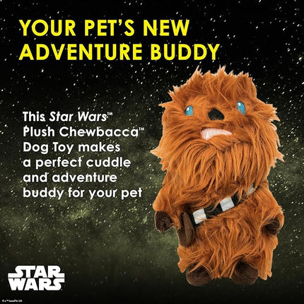 STAR WARS for Pets Plush Chewbacca Figure Dog Toy | Soft Squeaky Dog Toy | Large | Adorable Toys for All Dogs, Officially Licensed Product
