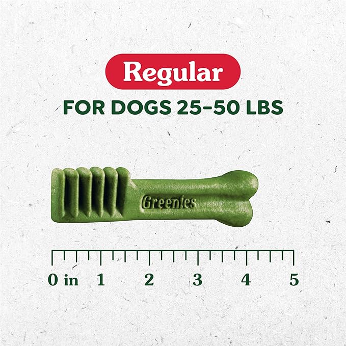 Greenies Original Regular Dental Dog Treats, 36 oz. Pack (36 Treats)