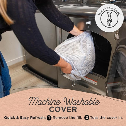 Best Friends by Sheri Lux Lounge Bed Calming Faux Fur Dog Bed, Oyster, Cream, Medium, 30" x 20"