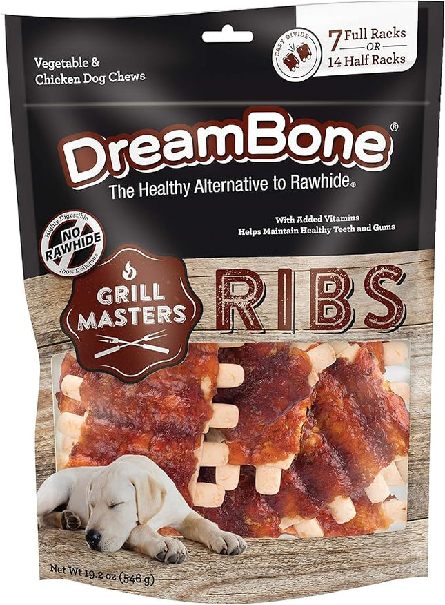 DreamBone Rawhide-Free Grill Masters, Treat Your Dog to a Chew Made with Real Meat and Vegetables