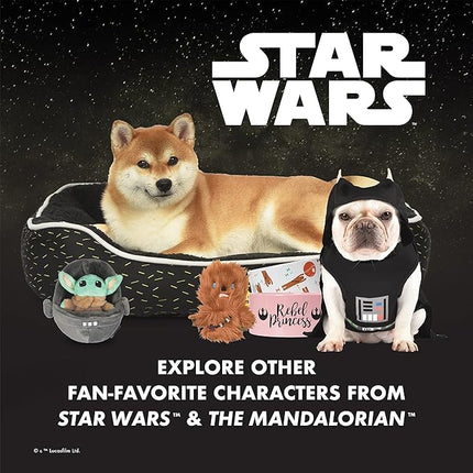 STAR WARS The Mandalorian: Mando Oxford Bone Squeak Toy Dog Toy from STAR WARS & The Mandalorian Bone-Shaped Squeaker Toy STAR WARS Squeaky Chew Toy for Dogs,8 Inch