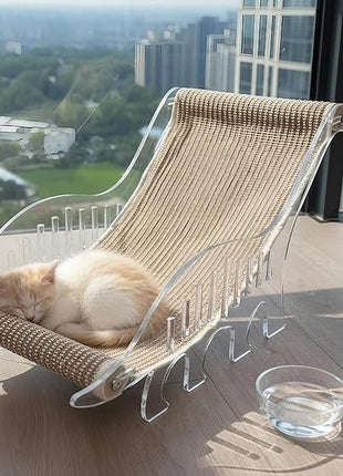 Cat bed for indoor cats cat scratcher bed adjustable acrylic pet bed and pet sofa with sisal - cute dinosaur shape for all small and medium-sized pets and small dog, pet furniture & pet hammock