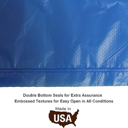 FiveStarPet Purse Style Dispenser with 2 Rolls Made in USA Easy Open Poop Bags Dog Waste Bags (Blue Paw)