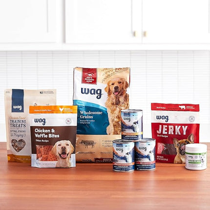 Amazon Brand - Wag Probiotic Supplement Daily Chews for Dogs, Supports Digestion and Gut Health, Natural Duck Flavor, 90 count