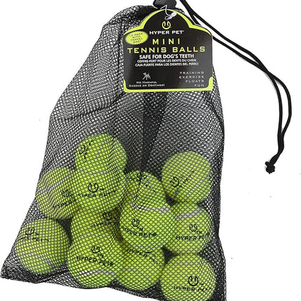 Hyper Pet Mini Tennis Balls for Dogs - 12 Pack (Dog Ball Toys for Exercise, Fetch K9 Mini Kannon K2) Interactive Toys & Tennis Balls - Great for Small Dogs