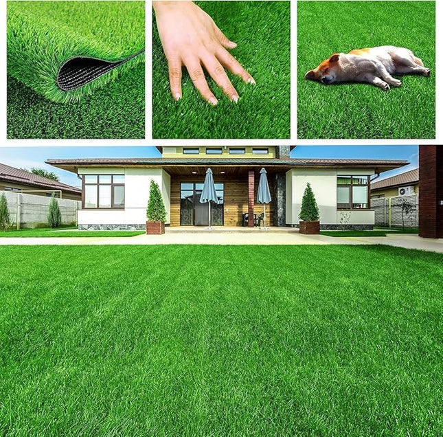 Artificial Grass for Dogs Pee Tray Fake Grass Mat for Professional Puppy Potty Trainer Replacement Dog Grass Pad for Indoor and Outdoor (78.7 x 39.4 Inch (Pack of 1))