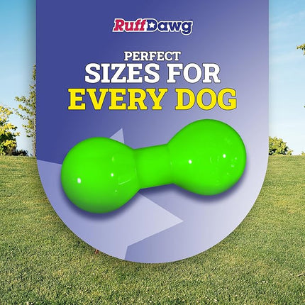 Ruff Dawg Ball – Durable Rubber Dog Toy – Made in USA – Bouncy Ball in Bright Neon Colors – Great for Fetch, Teething & Outdoor Play, Floats in Water