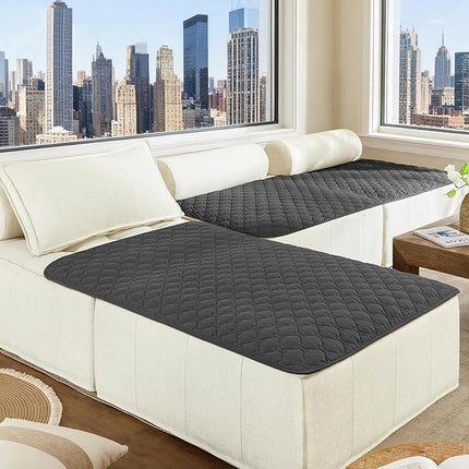 gogobunny 100% Double Sided Waterproof Dog Blanket Soft Pet Bed Cover Reversible Protect Furniture Couch Sofa Car for Puppy Large Dog Cat (Dark Charcoal/Light Charcoal, 40x50 Inch (Pack of 1))