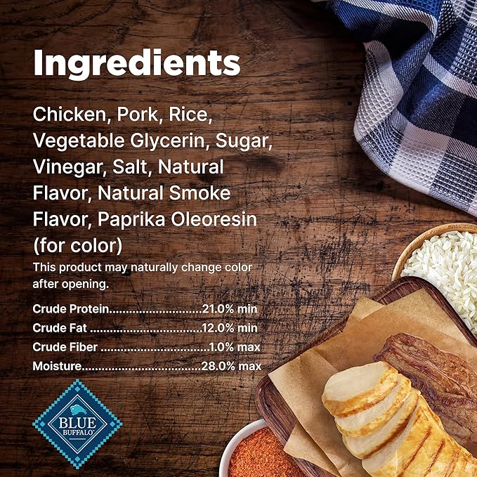 Blue Buffalo Nudges Homestyle Natural Dog Treats Chicken and Bacon, 16-oz Bag