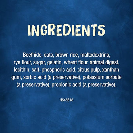 Purina Busy Rawhide Small/Medium Breed Dog Bones, Chewnola With Oats & Brown Rice - 2 ct. Pouch