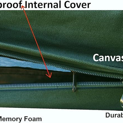 Dogbed4less Orthopedic Gel Infused Memory Foam Dog Bed, Waterproof Liner with Durable Canvas Cover, 37X27X4 Inch