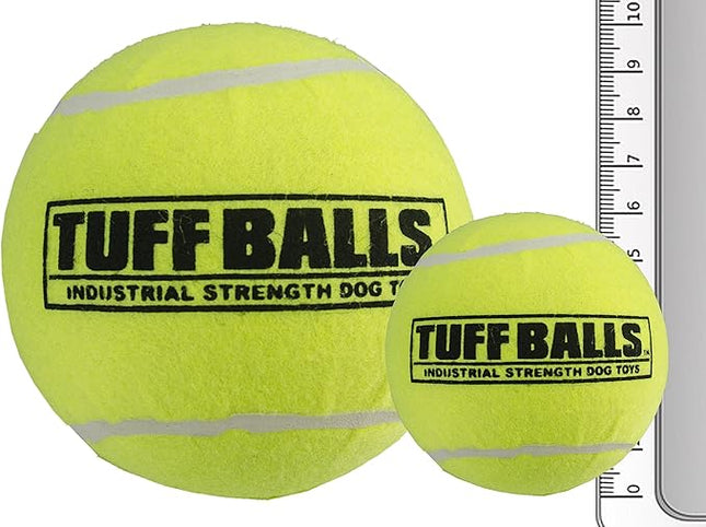 PetSport Mega Tuff Ball - Mega Tennis Balls for Large Dogs, Great for Boredom & Aggressive Chewers, Dog Toy, Mega Tennis Balls for Large Dogs, Certified Non-Toxic, Won't Wear Down Teeth - 6"