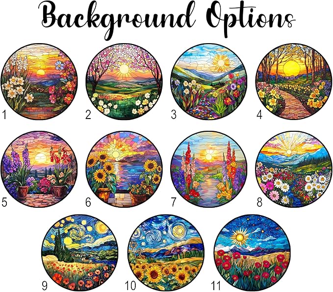 Personalized Pet Memorial Suncatcher – Custom Cat Silhouette with Name & Multiple Background Options, Sympathy Gift for Pet Loss, Pet Memorial Keepsake for Cat Lovers