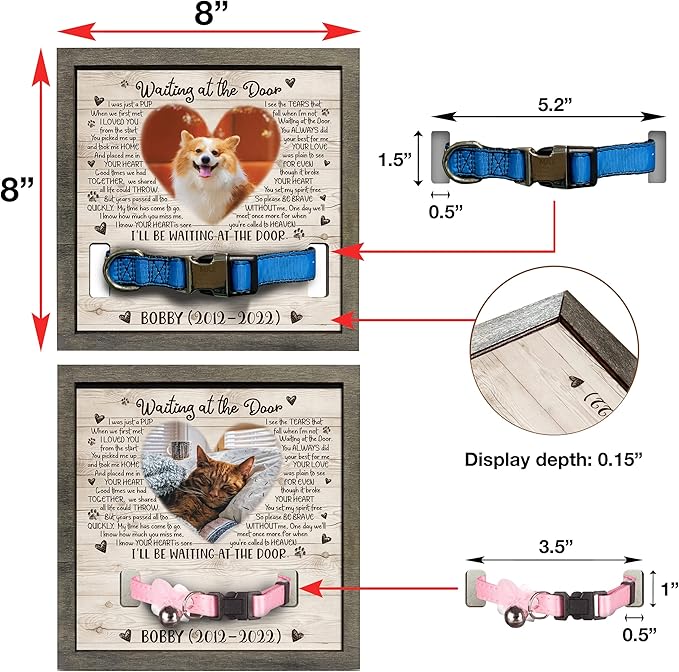 Personalized Pet Memorial Gifts Dog Memory Gifts Dog Memorial Frame Dog Died Sympathy Gift Dog Memorial Plaques Personalized For Pet That Passed Cat Picture Frame Best