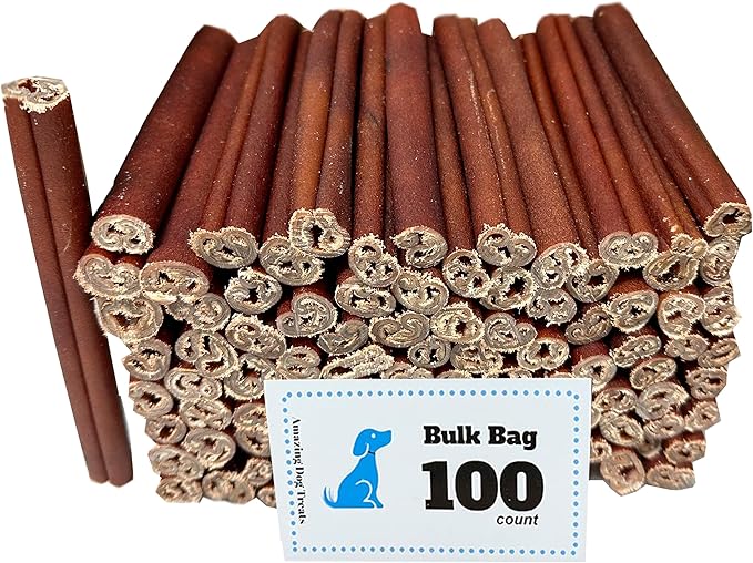 Amazing Dog Treats - 6 Inch Bulk Collagen Sticks for Dogs - (100 Count) - Collagen Sticks for Dogs - No Hide Dog Bones